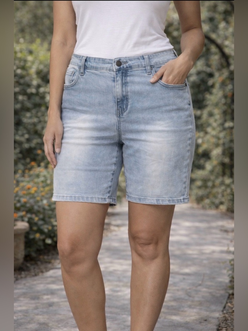 Judy Blue Light Blue Jean Shorts